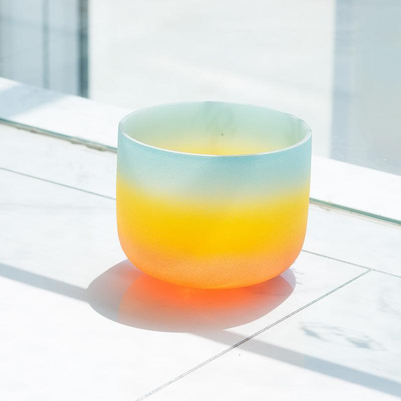 Rainbow 10" Quartz Singing Bowl - 7-Chakra Sound Healing, Hand-Tuned Resonance