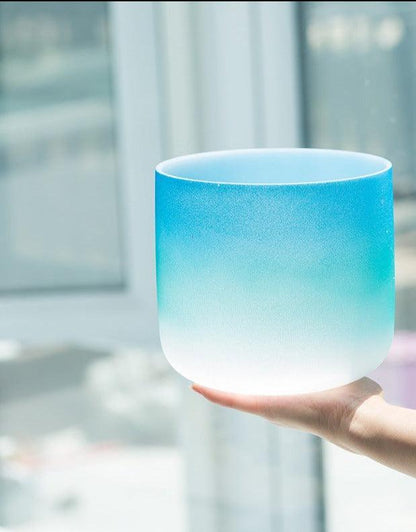 Serene Blue Crystal Bowl - Meditation, Healing, Relaxation