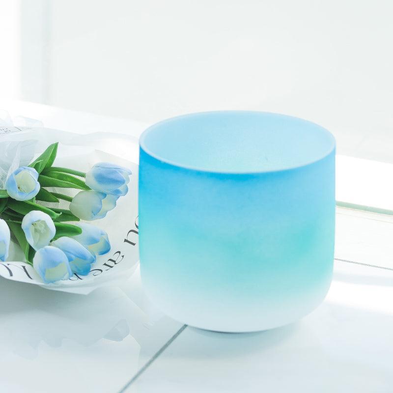 Serene Blue Crystal Bowl - Meditation, Healing, Relaxation