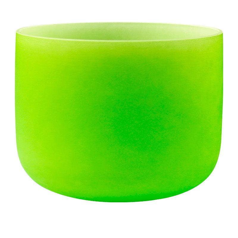 Green Crystal Singing Bowl - Meditation, Therapy, Relaxation