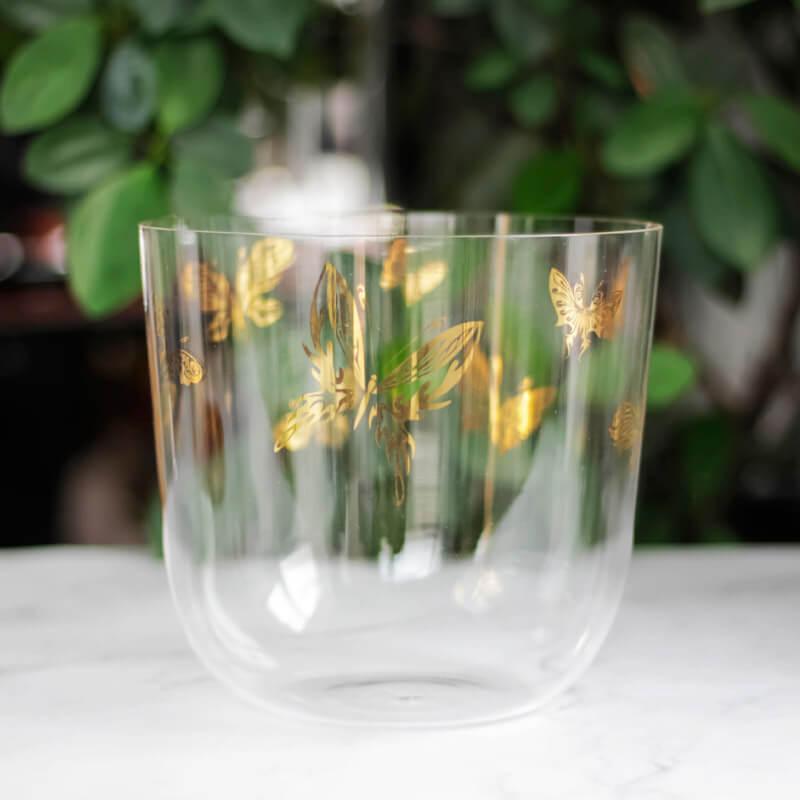 Golden Butterfly Alchemy Bowl - Elegance & Sound Therapy, Unique Decor, Stress Relief