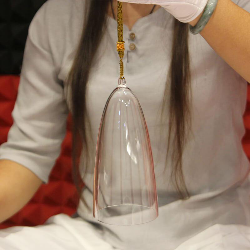 Clear Crystal Singing Bell - Calming Sounds, Unique Gift, Relaxation & Meditation