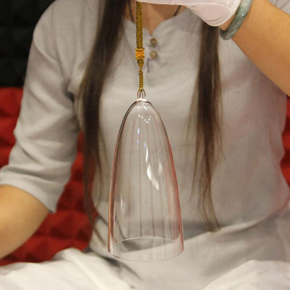 Clear Crystal Singing Bell - Calming Sounds, Unique Gift, Relaxation & Meditation