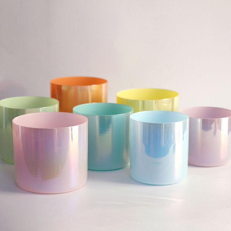 Macaron Color Crystal Singing Bowl Therapy, Relaxation Unique for Yoga and Spa