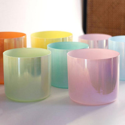 Macaron Color Crystal Singing Bowl: Meditation, Relaxation Spiritual and Healing Practices