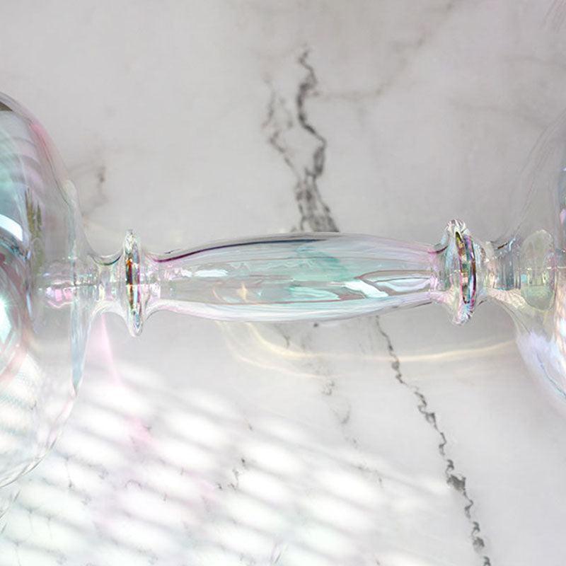 Double Singing Chalice: Rainbow Color Craft, Resonant Meditation Artistry