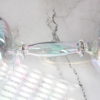 Double Singing Chalice: Rainbow Color Craft, Resonant Meditation Artistry
