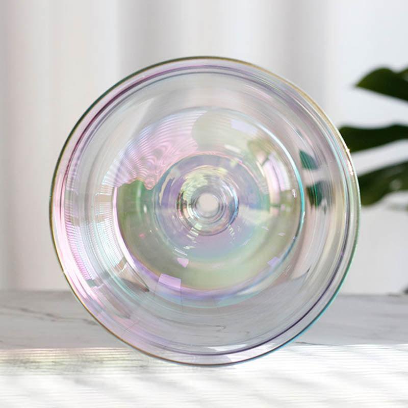 Double Singing Chalice: Rainbow Color Craft, Resonant Meditation Artistry