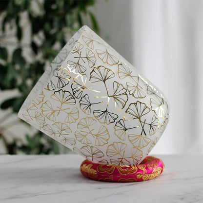 Alchemy Crystal Sound Bowl - Colorful Lucky Leaf - Meditation, Relaxation