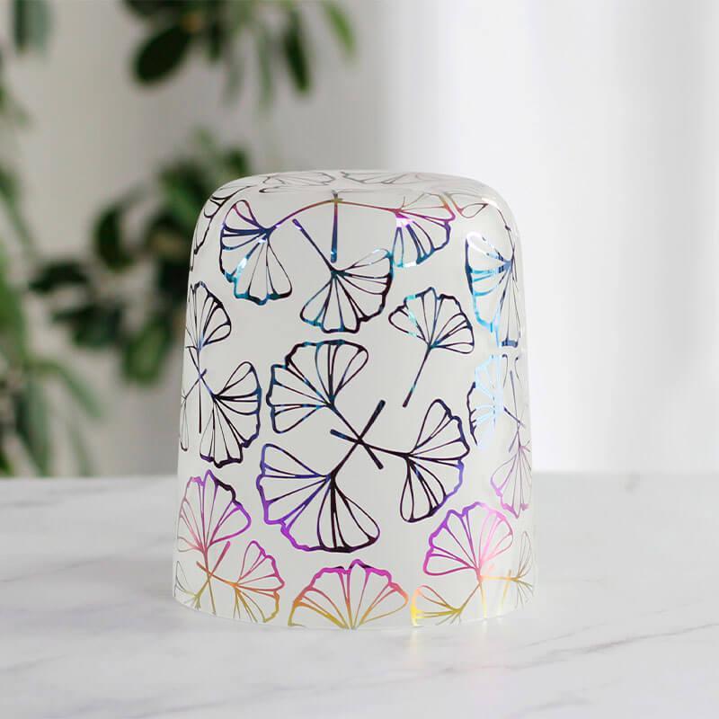 Alchemy Crystal Sound Bowl - Colorful Lucky Leaf - Meditation, Relaxation