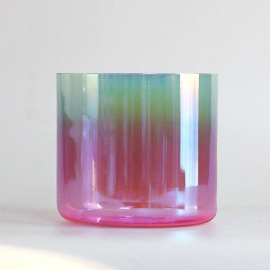 Iridescent Crystal Bowl: Colorful Harmony, Meditation, Stress Relief