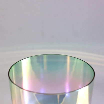 Iridescent Crystal Bowl: Colorful Harmony, Meditation, Stress Relief