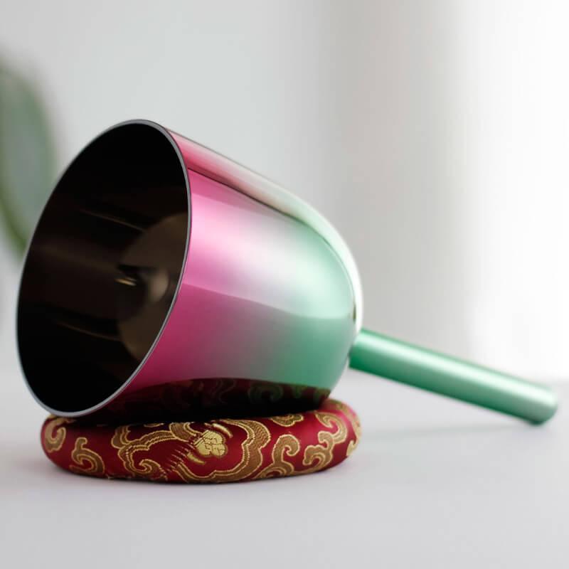 Color-Changing Handle Singing Bowl Meditation Relaxation Unique Gradient