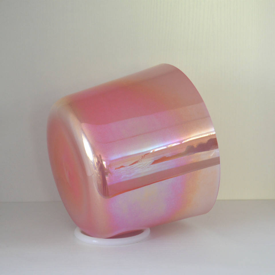 Sunrise Pink Alchemy Crystal Singing Bowl - Spiritual Sound Healing Meditation