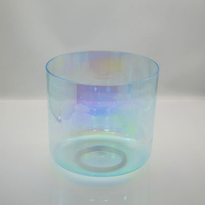 Cosmic Light Blue Clear Quartz Crystal Singing Bowl - Healing Meditation