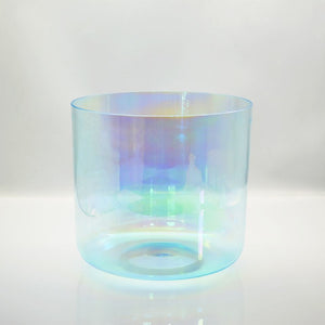 Cosmic Light Blue Clear Quartz Crystal Singing Bowl - Healing Meditation