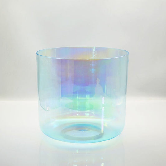 Cosmic Light Blue Clear Quartz Crystal Singing Bowl - Healing Meditation