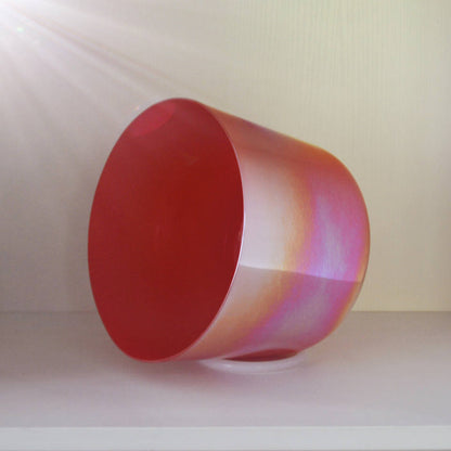 Sunrise Pink Alchemy Crystal Singing Bowl - Spiritual Sound Healing Meditation