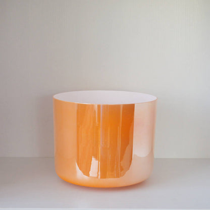 Bright Orange Crystal Singing Bowl - Chakra Healing
