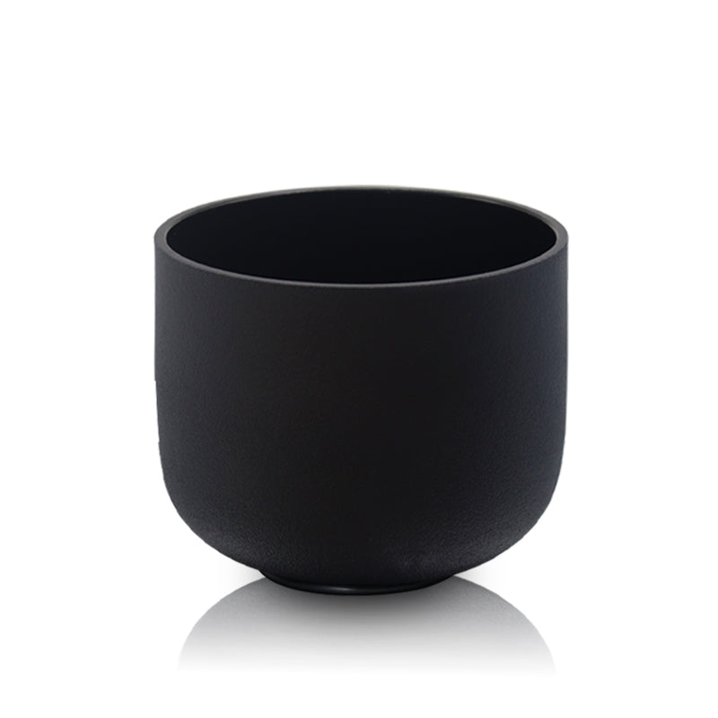 Mysterious Black Frosted Crystal Singing Bowl