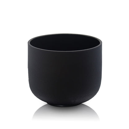 Mysterious Black Frosted Crystal Singing Bowl