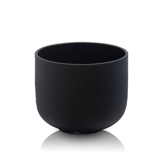 Mysterious Black Frosted Crystal Singing Bowl