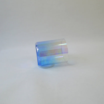 Pastel Royalblue Gradient Clear Quartz Singing Bowl - Crystal Healing