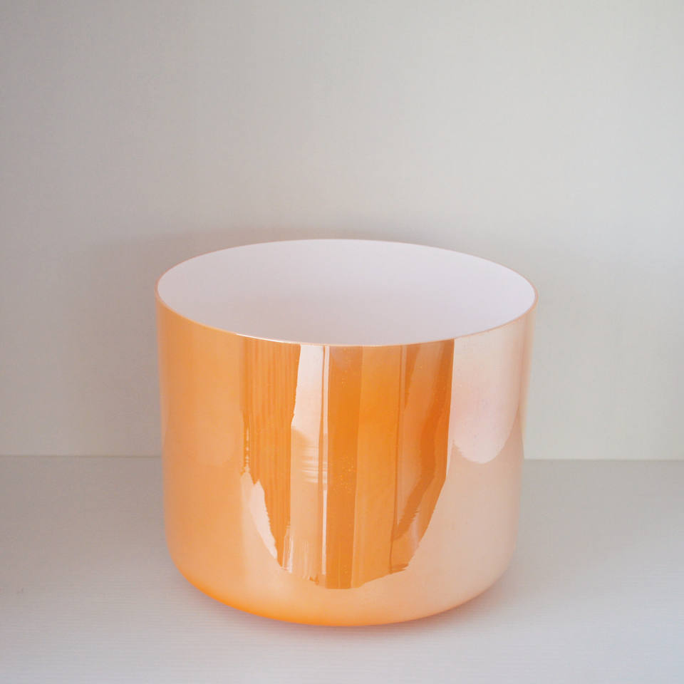 Bright Orange Crystal Singing Bowl - Chakra Healing