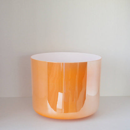 Bright Orange Crystal Singing Bowl - Chakra Healing