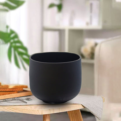 Mysterious Black Frosted Crystal Singing Bowl