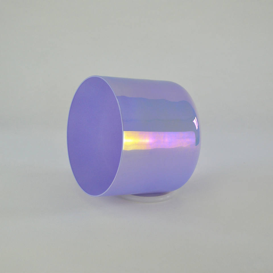 Violet Cosmic Light Opaque Purple Quartz Singing Bowl - Crown Chakra Meditation