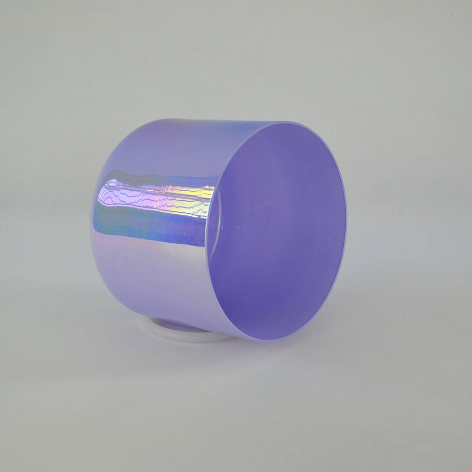 Violet Cosmic Light Opaque Purple Quartz Singing Bowl - Crown Chakra Meditation