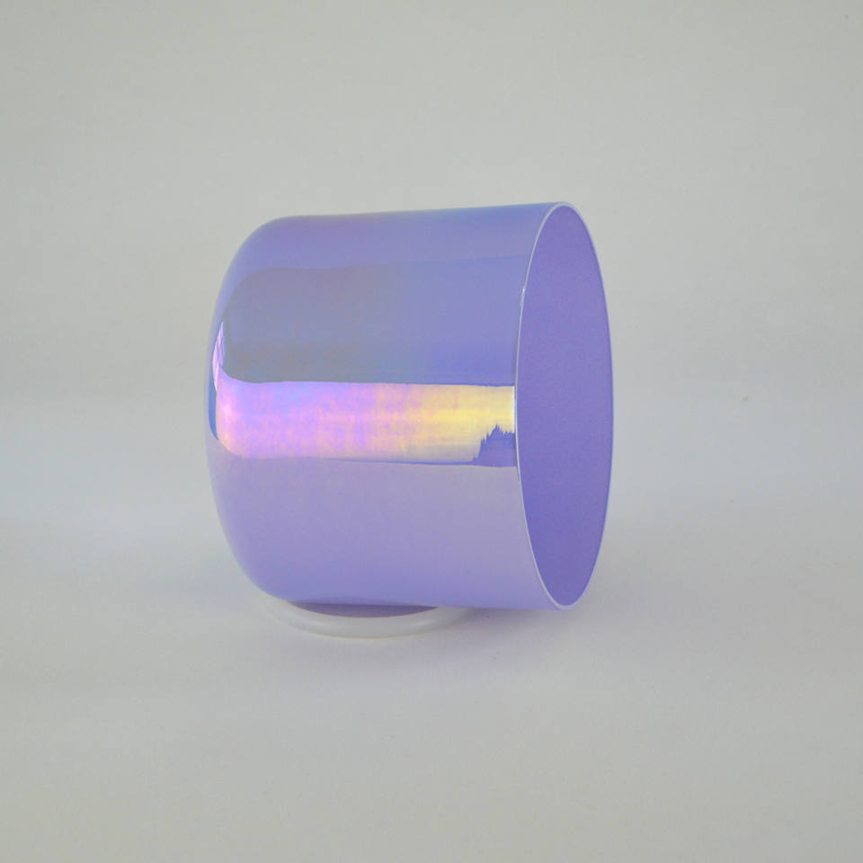 Violet Cosmic Light Opaque Purple Quartz Singing Bowl - Crown Chakra Meditation