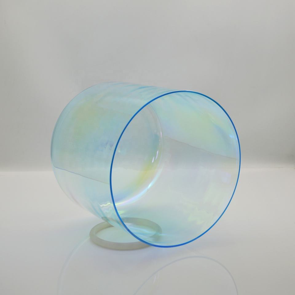 Cosmic Light Blue Clear Quartz Crystal Singing Bowl - Healing Meditation