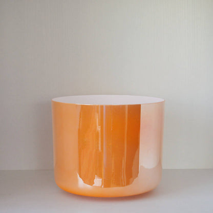 Bright Orange Crystal Singing Bowl - Chakra Healing