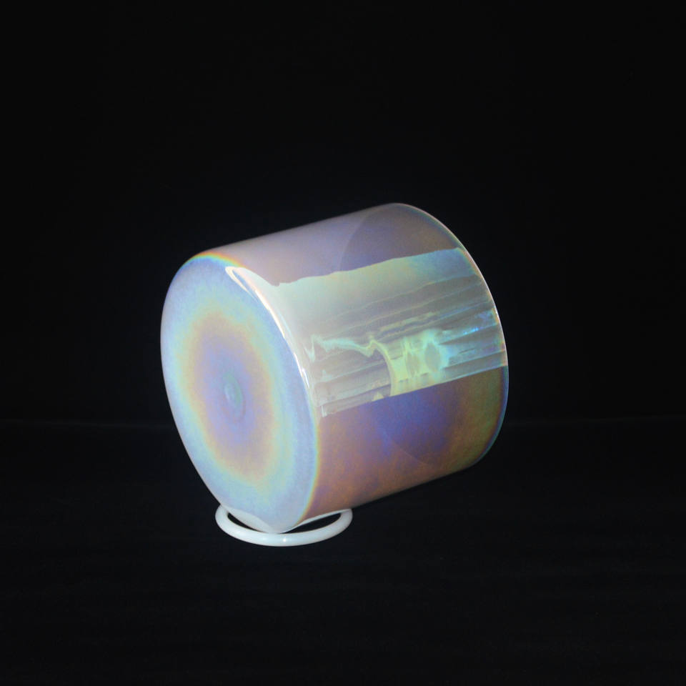 Cosmic Light Pearl White Quartz Singing Bowl - Meditation Sound Healing