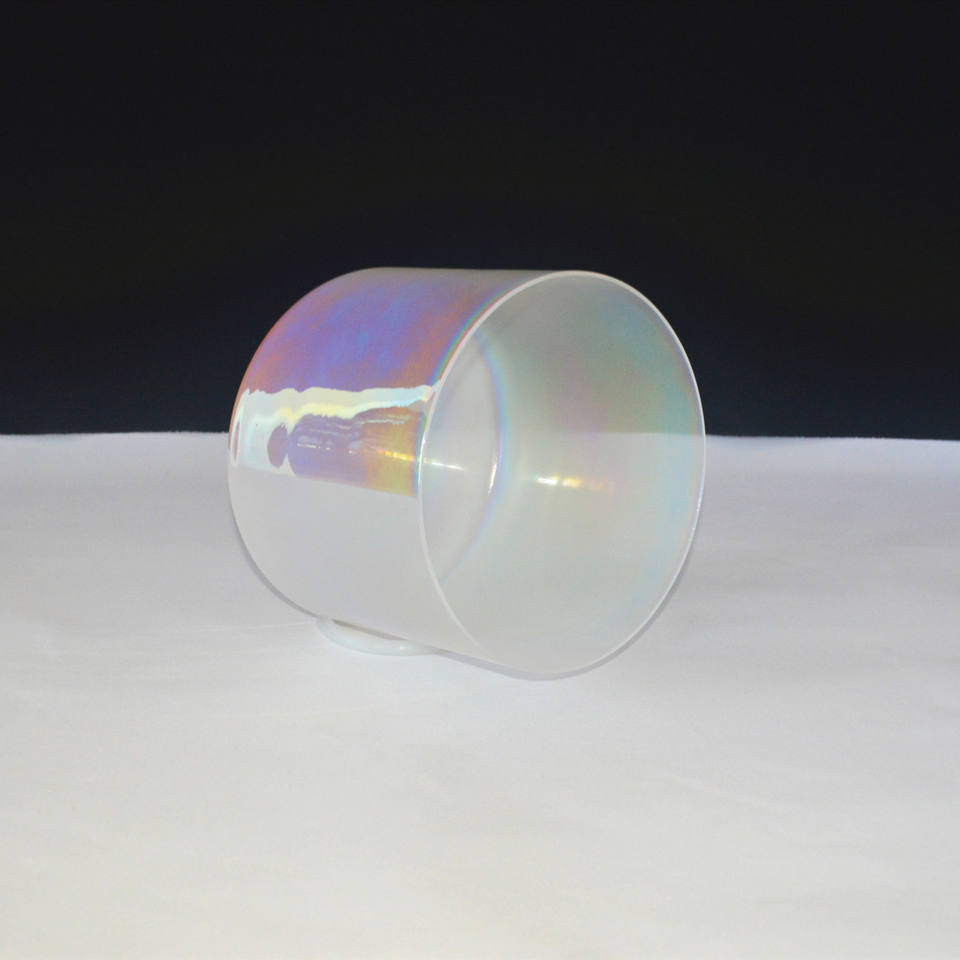Cosmic Light Pearl White Quartz Singing Bowl - Meditation Sound Healing