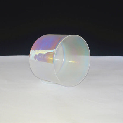 Cosmic Light Pearl White Quartz Singing Bowl - Meditation Sound Healing
