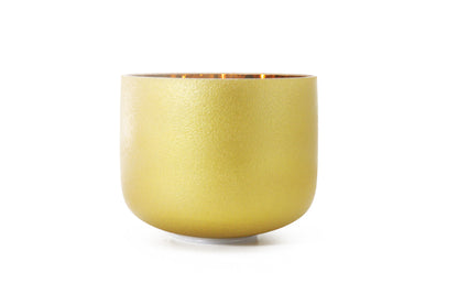 Gold Crystal Singing Bowl for Meditation Yoga Sound Healing