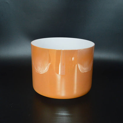Bright Orange Crystal Singing Bowl - Chakra Healing