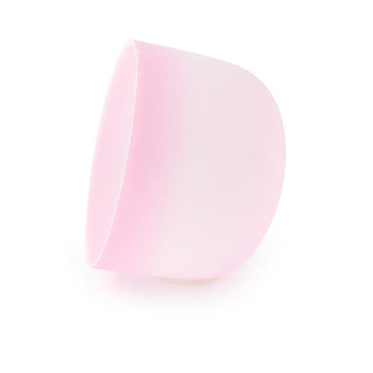 Light Pink Frosted Crystal Singing Bowl for Meditation Healing