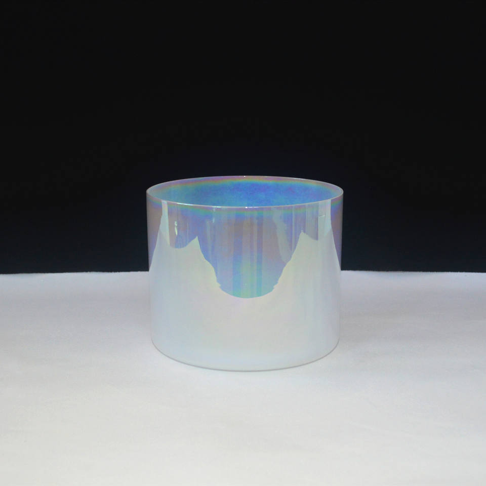 Cosmic Light Pearl White Quartz Singing Bowl - Meditation Sound Healing