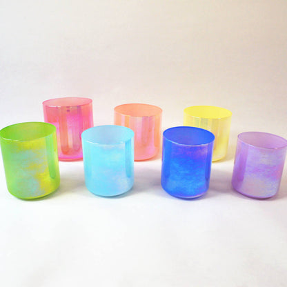 Sound Healing Crystal Singing Bowls - Yellow