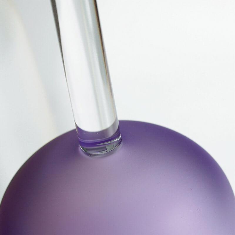 Frosted Seven-color Hazy Harmony Handle Singing Bowl - Relaxation, Healing, Meditation