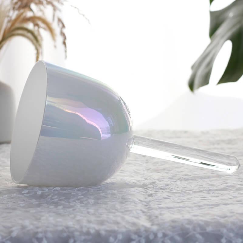 White Handle Singing Bowl - Zen Meditation, Portable for Yoga & SPA