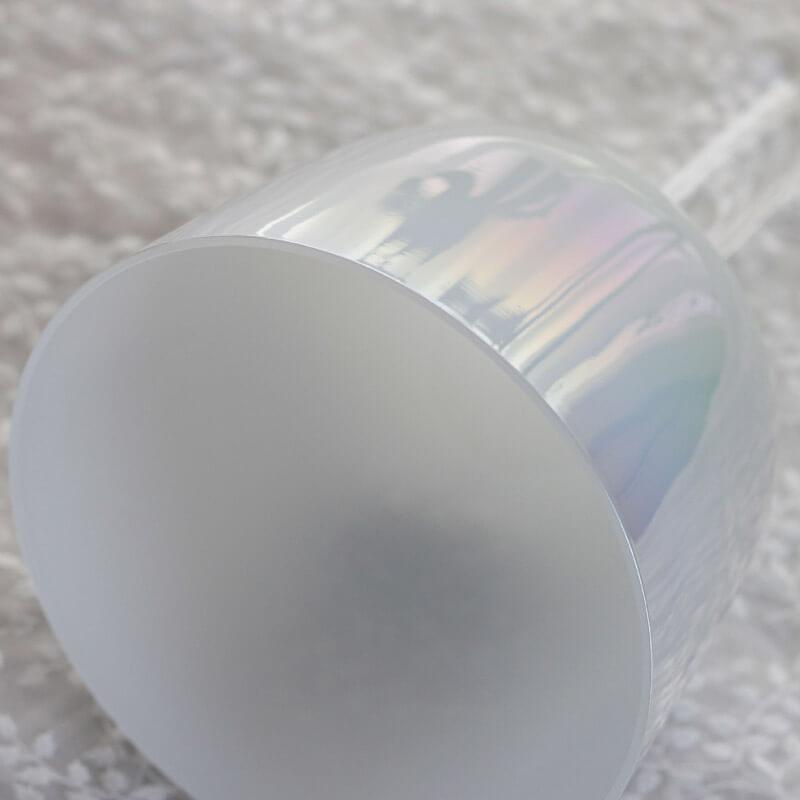 White Handle Singing Bowl - Zen Meditation, Portable for Yoga & SPA
