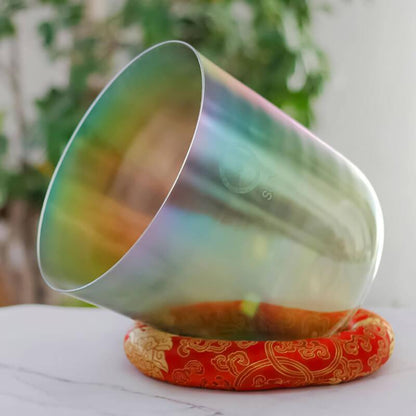Hazy Green Clear Singing Bowl  Sound Vibration, Meditation, Spa, Unique Gift