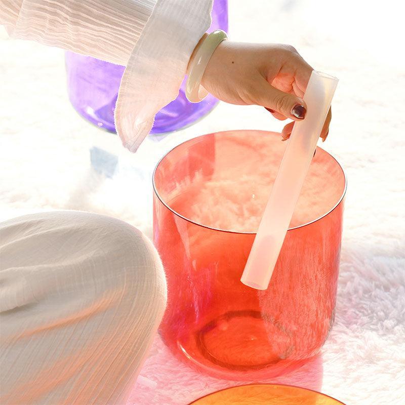 Transparent Crystal Sound Bowl- Clear Sound, Relaxation Aid, Meditation