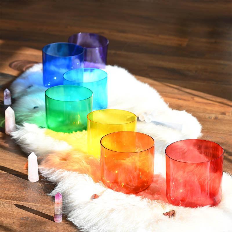 Transparent Crystal Sound Bowl- Clear Sound, Relaxation Aid, Meditation