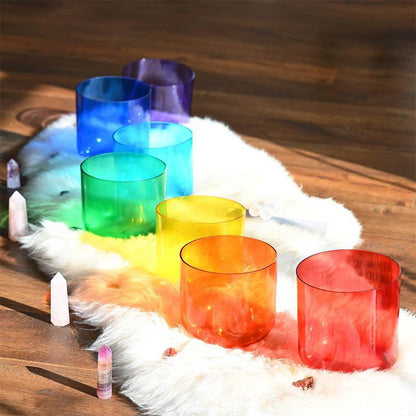 Transparent Crystal Sound Bowl- Clear Sound, Relaxation Aid, Meditation
